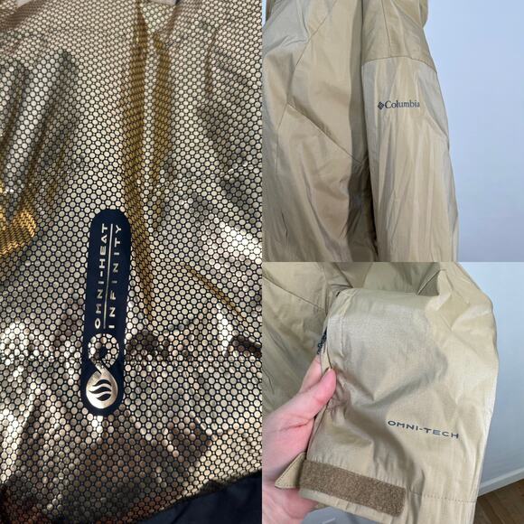 NWT Columbia Mount Bindo II Insulated Jacket Tan Faux Fur Winter Snow Size 3X - Picture 7 of 16